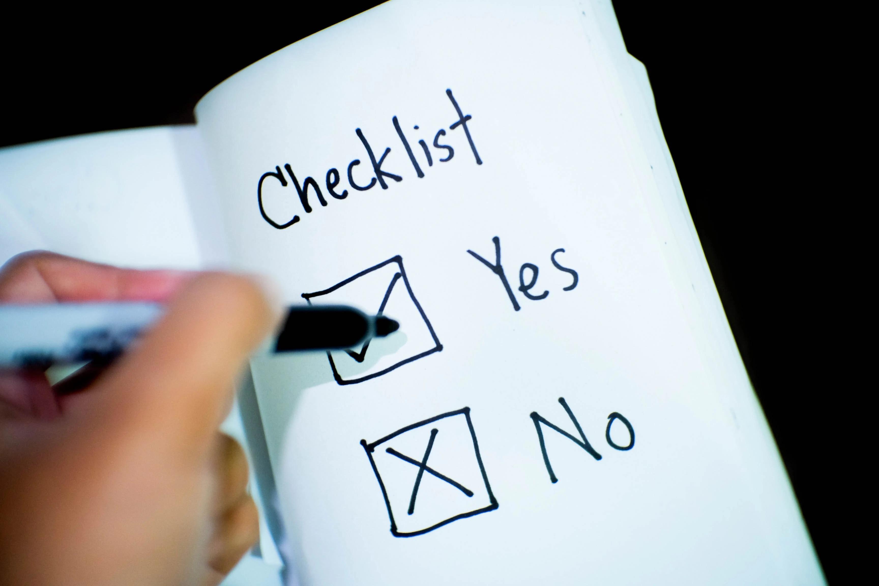 Must have checklist when buying a car